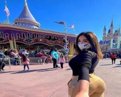 She visited Disneyland in January 2021.
